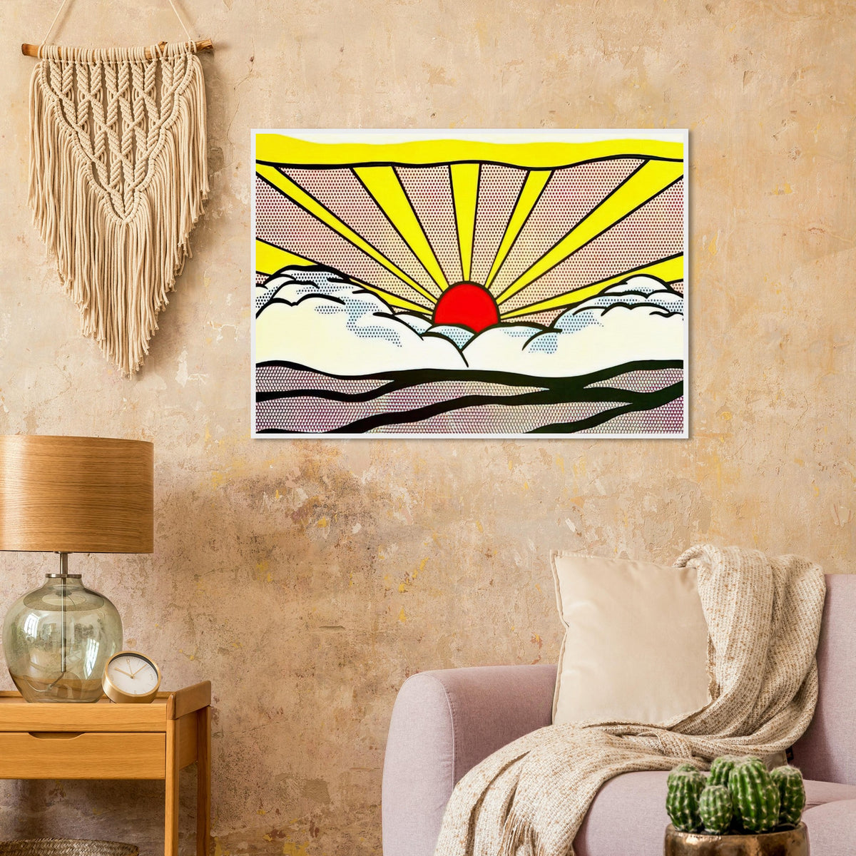 SUNRISE 1965 Framed Poster | Roy Lichtenstein Framed Prints Wall Art | Roy Lichtenstein Shop