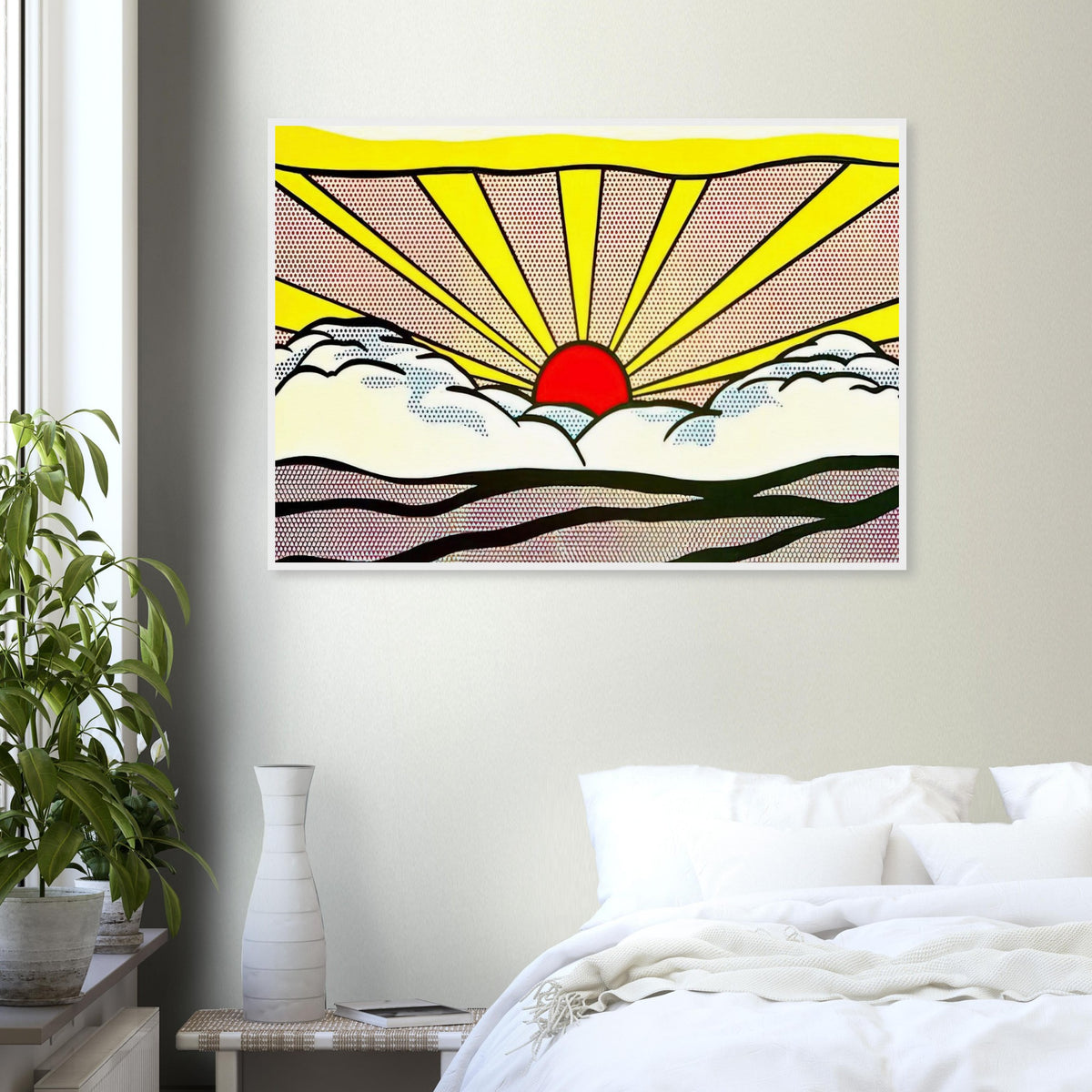 SUNRISE 1965 Framed Poster | Roy Lichtenstein Framed Prints Wall Art | Roy Lichtenstein Shop