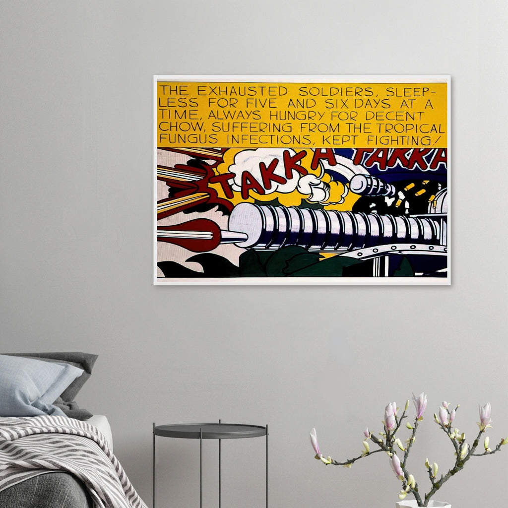 TAKKA TAKKA 1962 Framed Poster | Roy Lichtenstein Framed Prints Wall Art | Roy Lichtenstein Shop