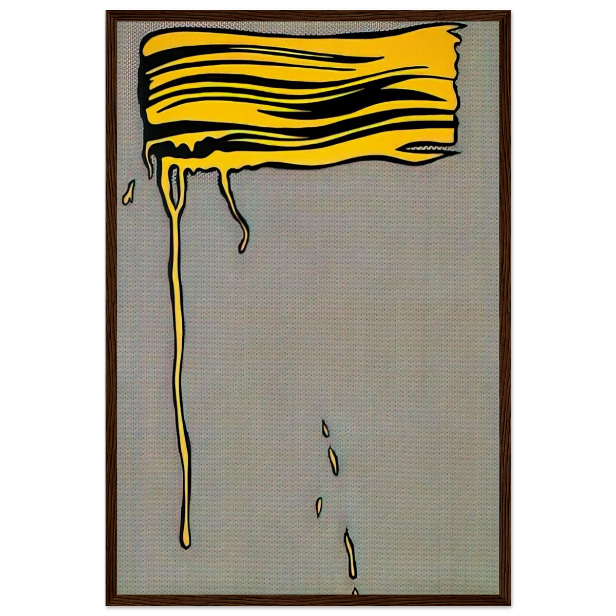 YELLOW BRUSHSTROKE I 1965 Framed Poster | Roy Lichtenstein Framed Prints Wall Art | Roy Lichtenstein Shop