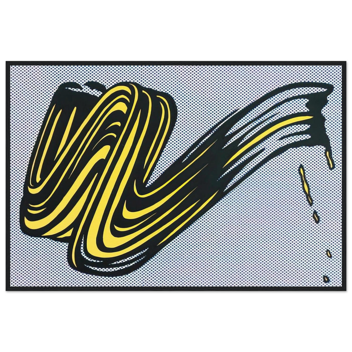 BRUSHSTROKE 1965 0 Framed Poster | Roy Lichtenstein Framed Prints Wall Art | Roy Lichtenstein Shop