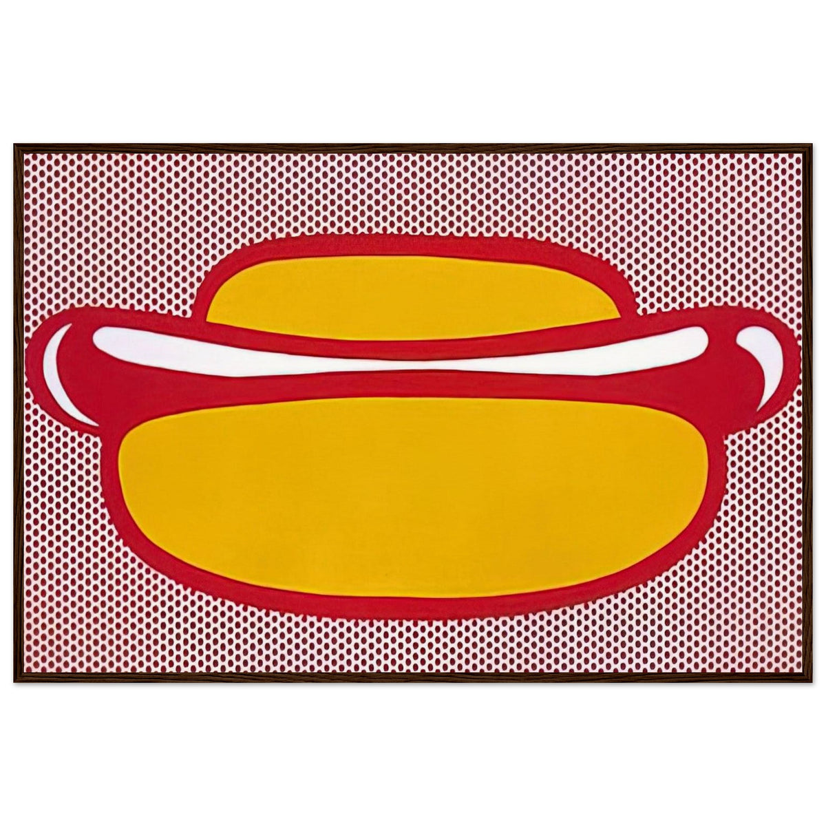 HOT DOG 1964 Framed Poster | Roy Lichtenstein Framed Prints Wall Art | Roy Lichtenstein Shop