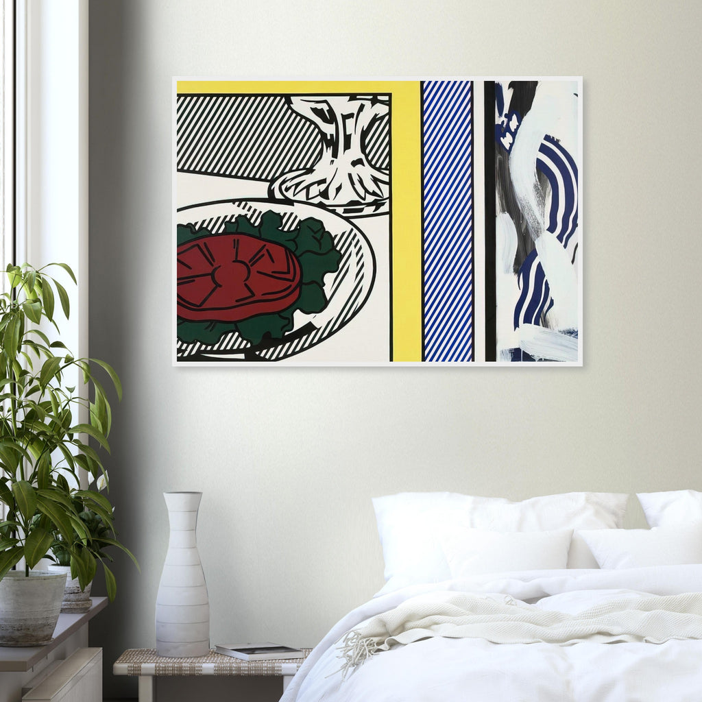 TOMATO AND ABSTRACTION 1982 Framed Poster | Roy Lichtenstein Framed Prints Wall Art | Roy Lichtenstein Shop