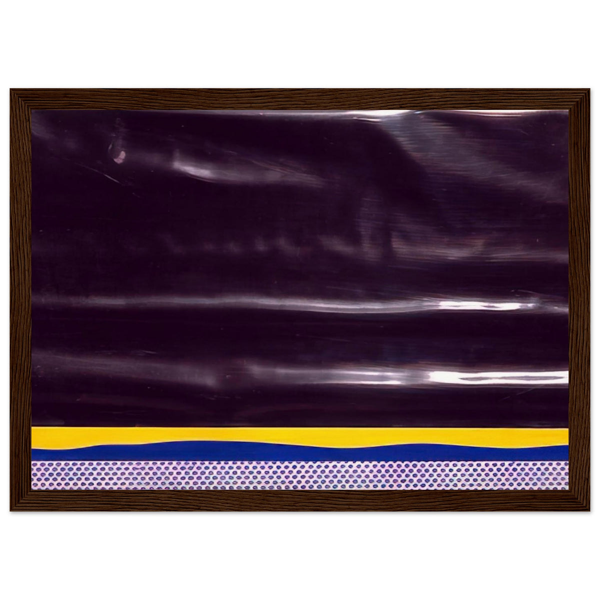 YELLOW LANDSCAPE 1965 Framed Poster | Roy Lichtenstein Framed Prints Wall Art | Roy Lichtenstein Shop