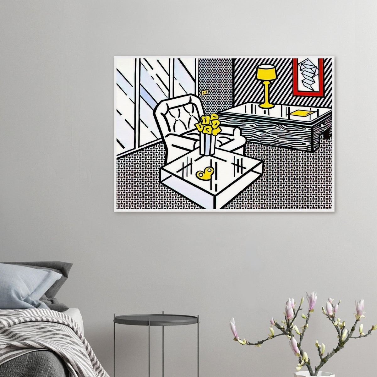 THE DEN 1990 Framed Poster | Roy Lichtenstein Framed Prints Wall Art | Roy Lichtenstein Shop