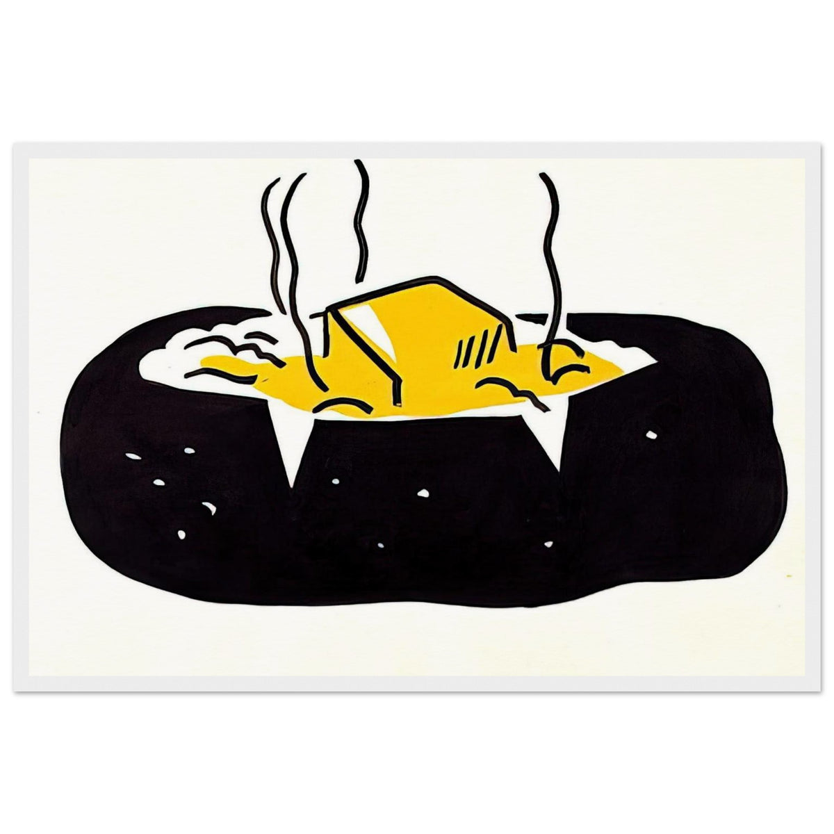 BAKED POTATO 1962 1 Framed Poster | Roy Lichtenstein Framed Prints Wall Art | Roy Lichtenstein Shop