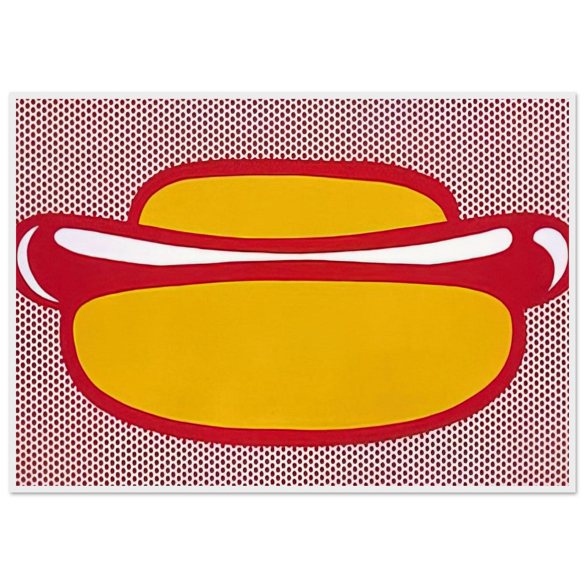 HOT DOG 1964 Framed Poster | Roy Lichtenstein Framed Prints Wall Art | Roy Lichtenstein Shop