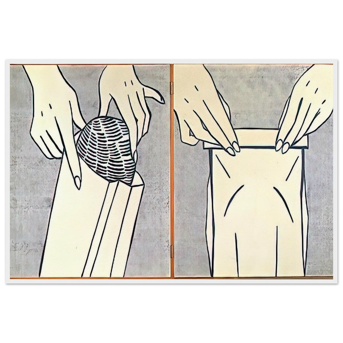 BREAD IN BAG 1961 Framed Poster | Roy Lichtenstein Framed Prints Wall Art | Roy Lichtenstein Shop