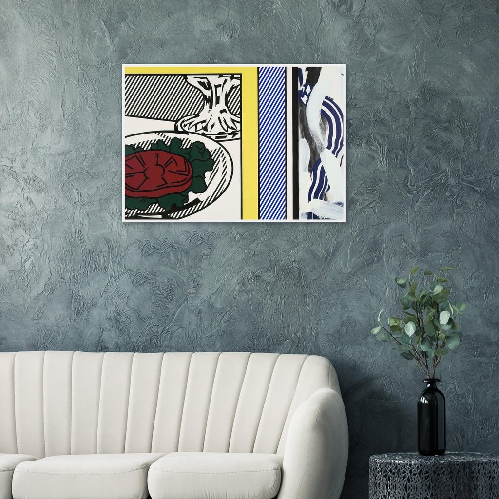 TOMATO AND ABSTRACTION 1982 Framed Poster | Roy Lichtenstein Framed Prints Wall Art | Roy Lichtenstein Shop