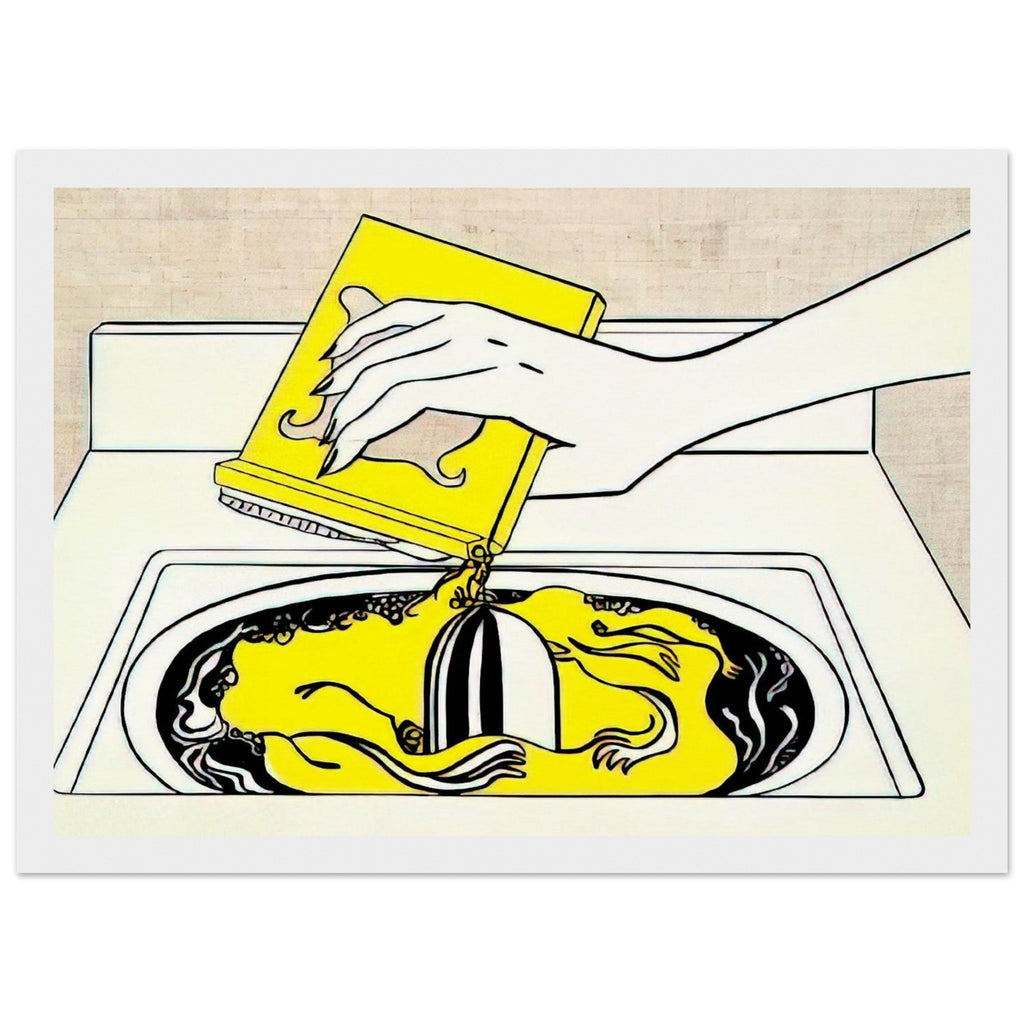 WASHING MACHINE 1961 Framed Poster | Roy Lichtenstein Framed Prints Wall Art | Roy Lichtenstein Shop