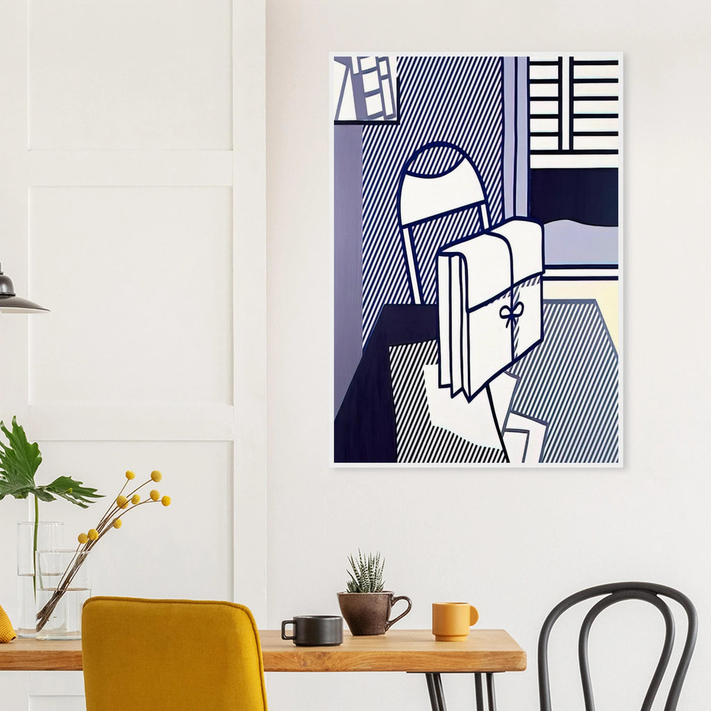 STILL LIFE WITH DOSSIER 1976 Framed Poster | Roy Lichtenstein Framed Prints Wall Art | Roy Lichtenstein Shop