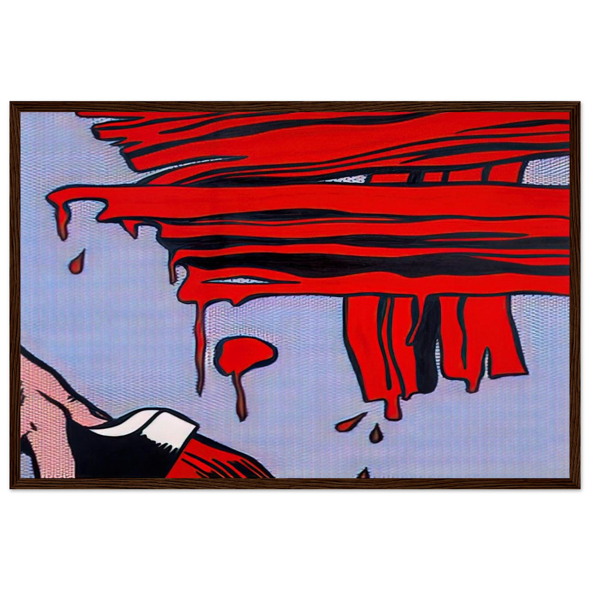 BRUSHSTROKES 1965 Framed Poster | Roy Lichtenstein Framed Prints Wall Art | Roy Lichtenstein Shop