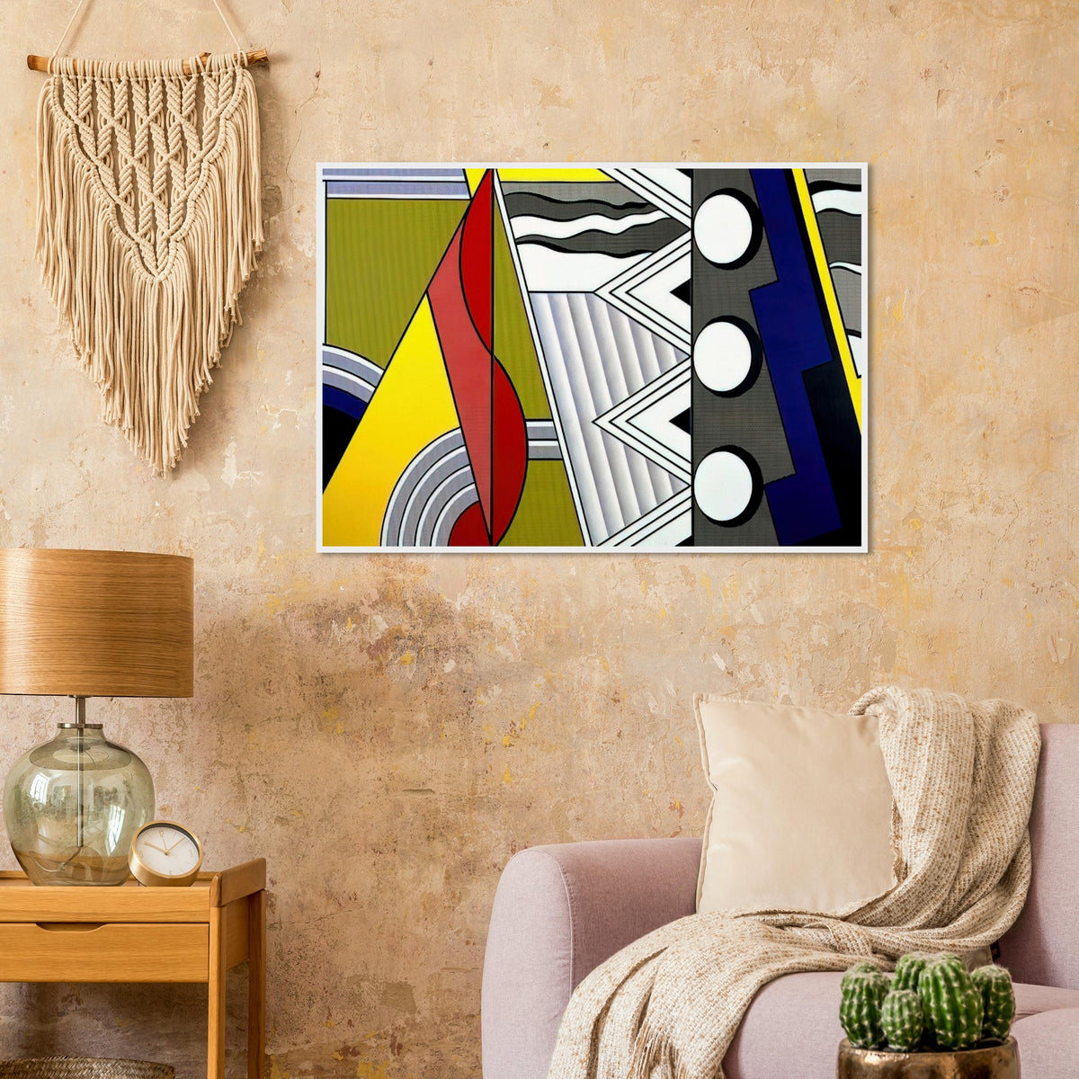 MODERN PAINTING WITH CLEF 1967 Framed Poster | Roy Lichtenstein Framed Prints Wall Art | Roy Lichtenstein Shop