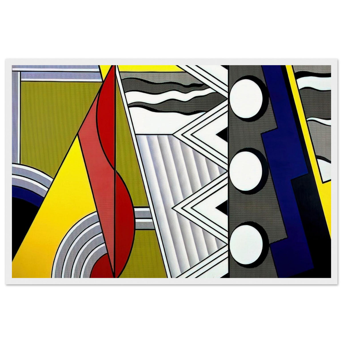 MODERN PAINTING WITH CLEF 1967 Framed Poster | Roy Lichtenstein Framed Prints Wall Art | Roy Lichtenstein Shop