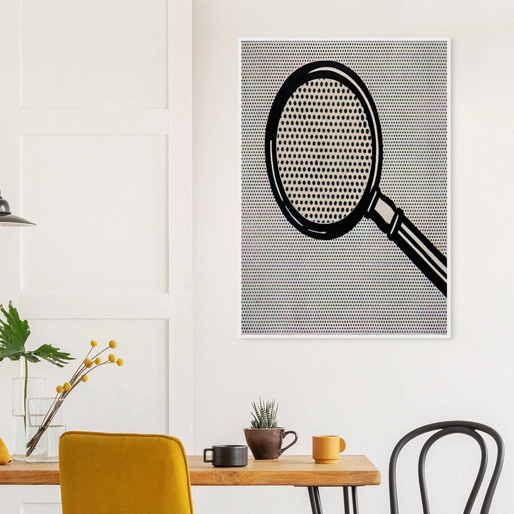 MAGNIFYING GLASS 1963 Framed Poster | Roy Lichtenstein Framed Prints Wall Art | Roy Lichtenstein Shop