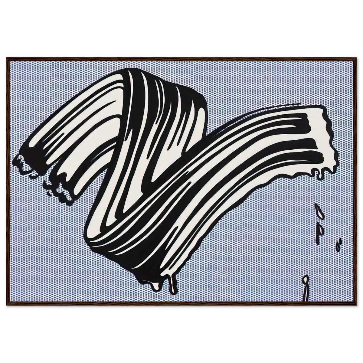 WHITE BRUSHSTROKE I 1965 Framed Poster | Roy Lichtenstein Framed Prints Wall Art | Roy Lichtenstein Shop