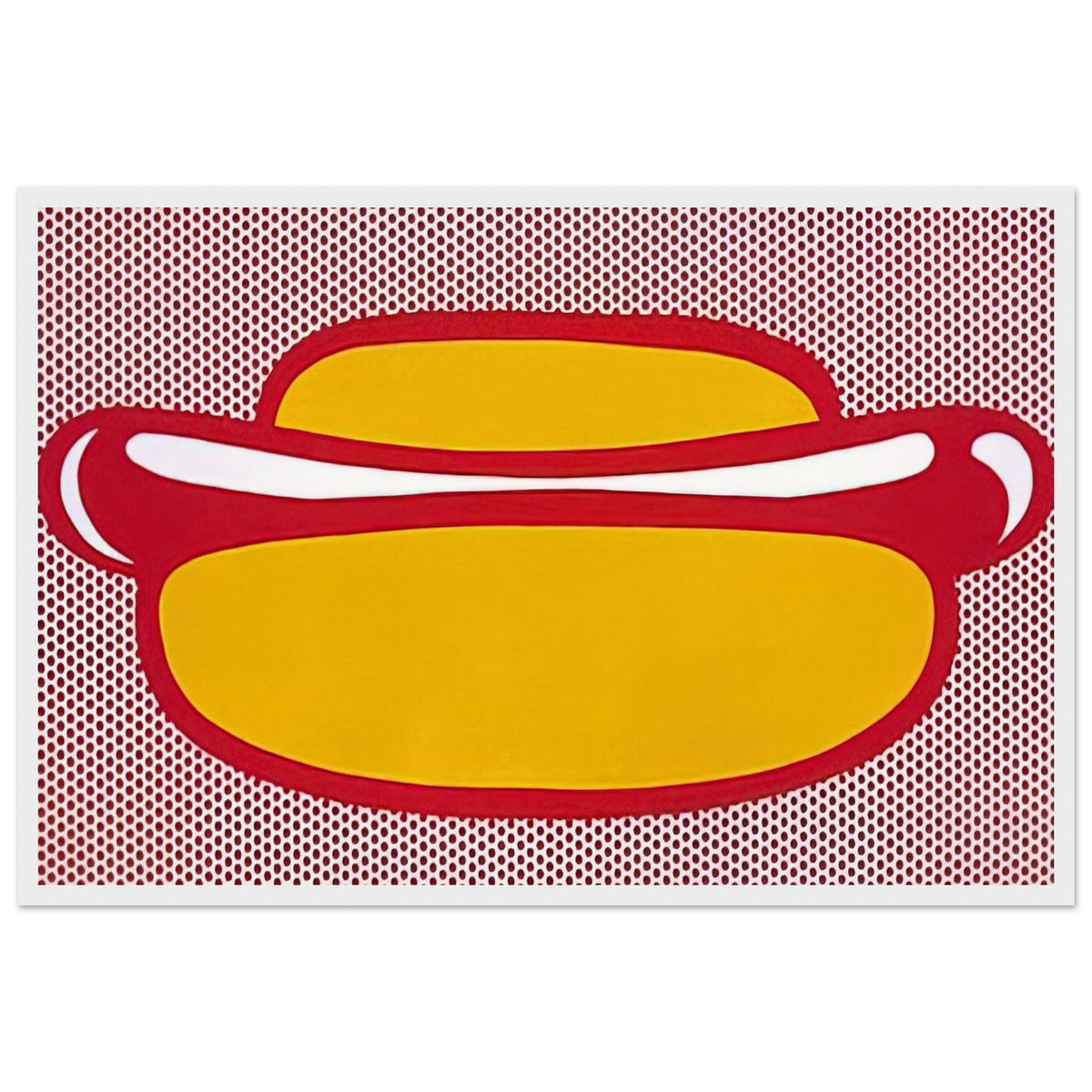 HOT DOG 1964 Framed Poster | Roy Lichtenstein Framed Prints Wall Art | Roy Lichtenstein Shop