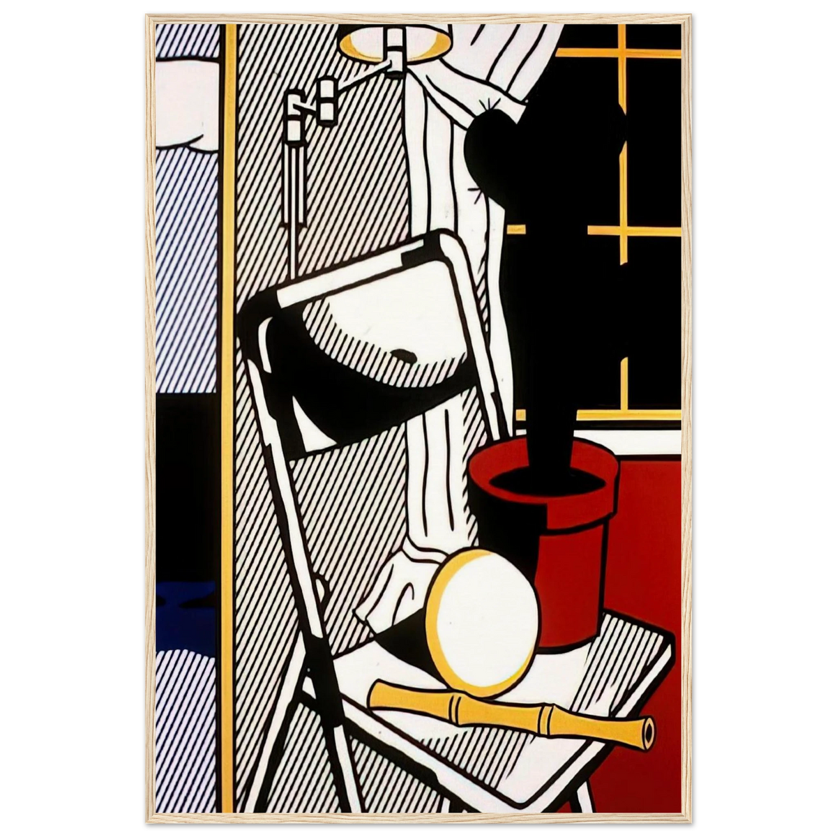 INTERIOR WITH CACTUS 1978 Framed Poster | Roy Lichtenstein Framed Prints Wall Art | Roy Lichtenstein Shop