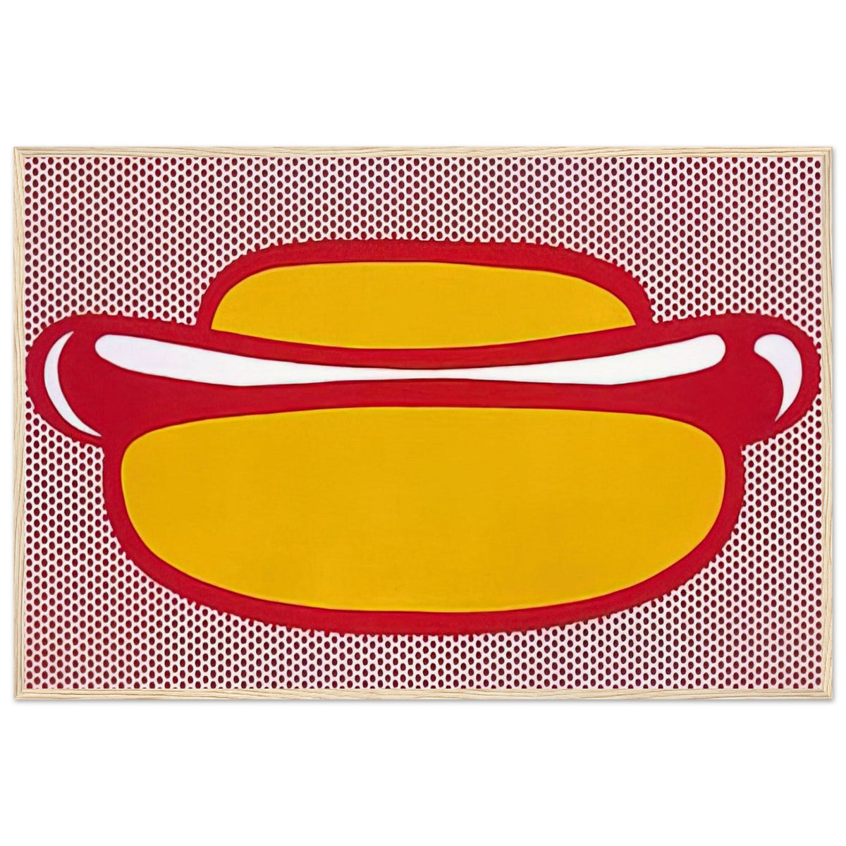 HOT DOG 1964 Framed Poster | Roy Lichtenstein Framed Prints Wall Art | Roy Lichtenstein Shop