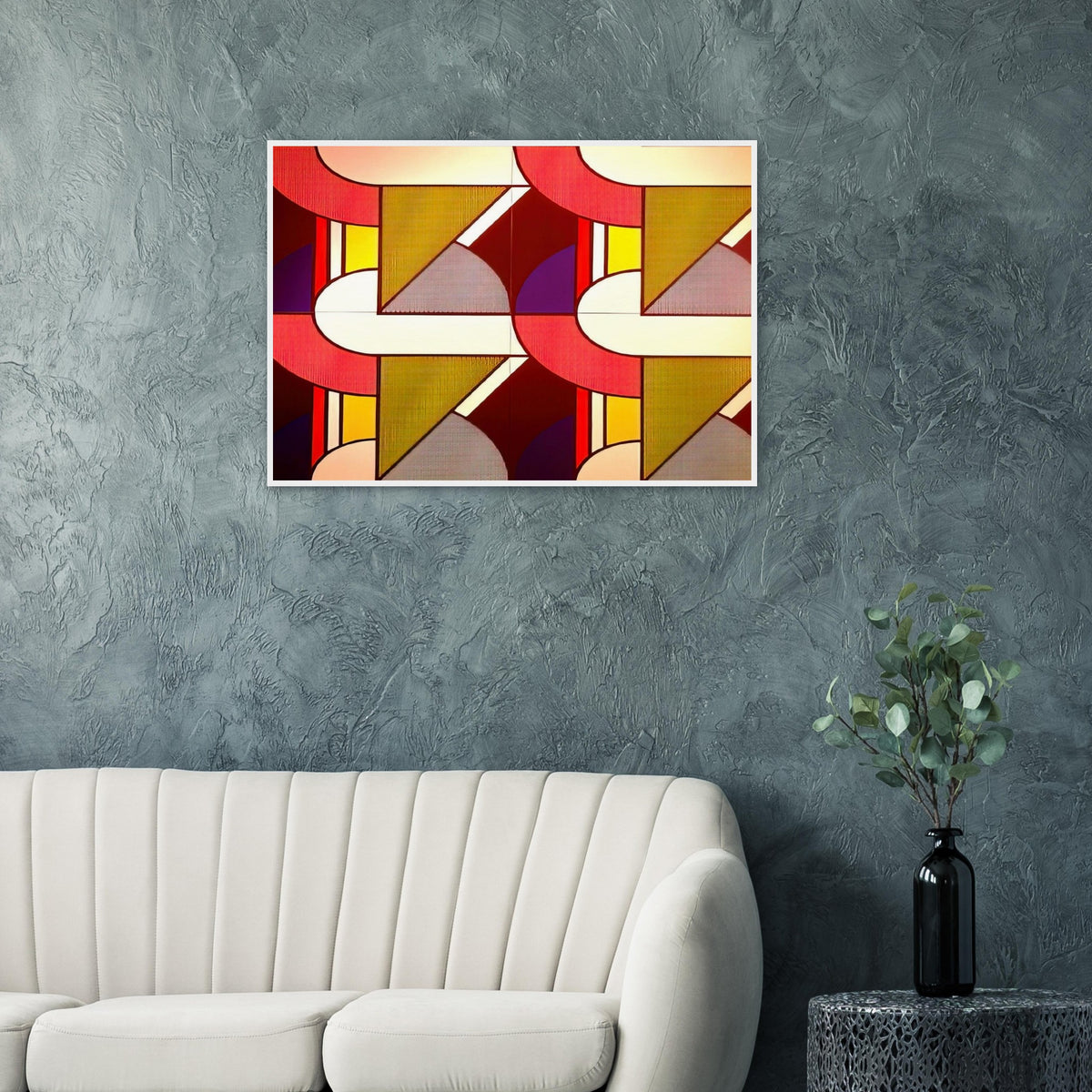 MODULAR PAINTING WITH FOUR PANELS 2 1969 Framed Poster | Roy Lichtenstein Framed Prints Wall Art | Roy Lichtenstein Shop