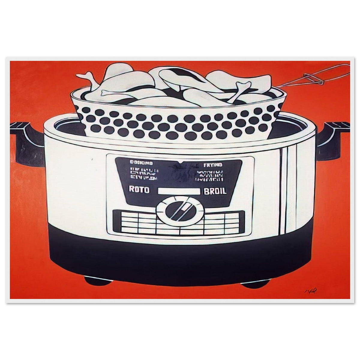 ROTO BROIL 1961 Framed Poster | Roy Lichtenstein Framed Prints Wall Art | Roy Lichtenstein Shop