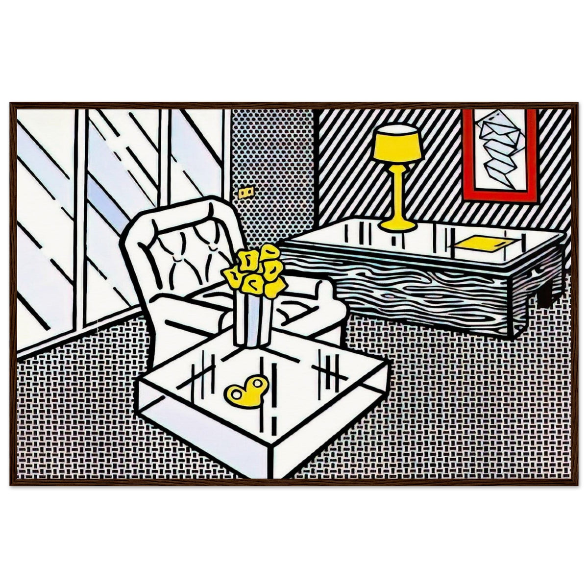THE DEN 1990 Framed Poster | Roy Lichtenstein Framed Prints Wall Art | Roy Lichtenstein Shop