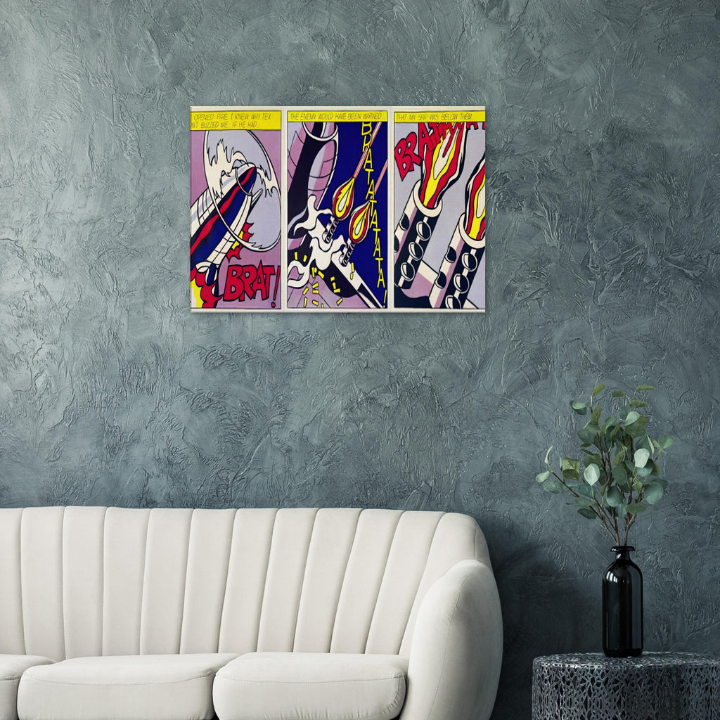AS I OPENED FIRE 1964 Canvas | Roy Lichtenstein Canvas | Roy Lichtenstein Shop