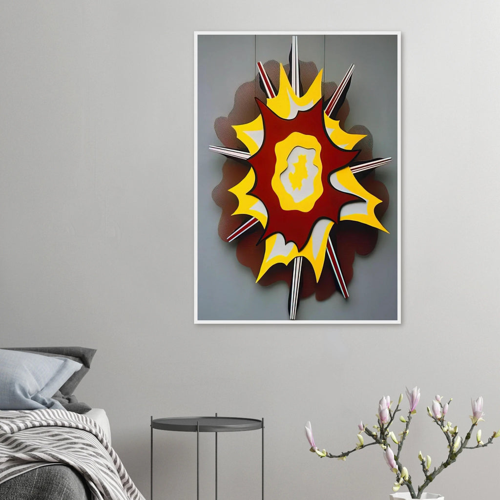 EXPLOSION I 1965 Framed Poster | Roy Lichtenstein Framed Prints Wall Art | Roy Lichtenstein Shop