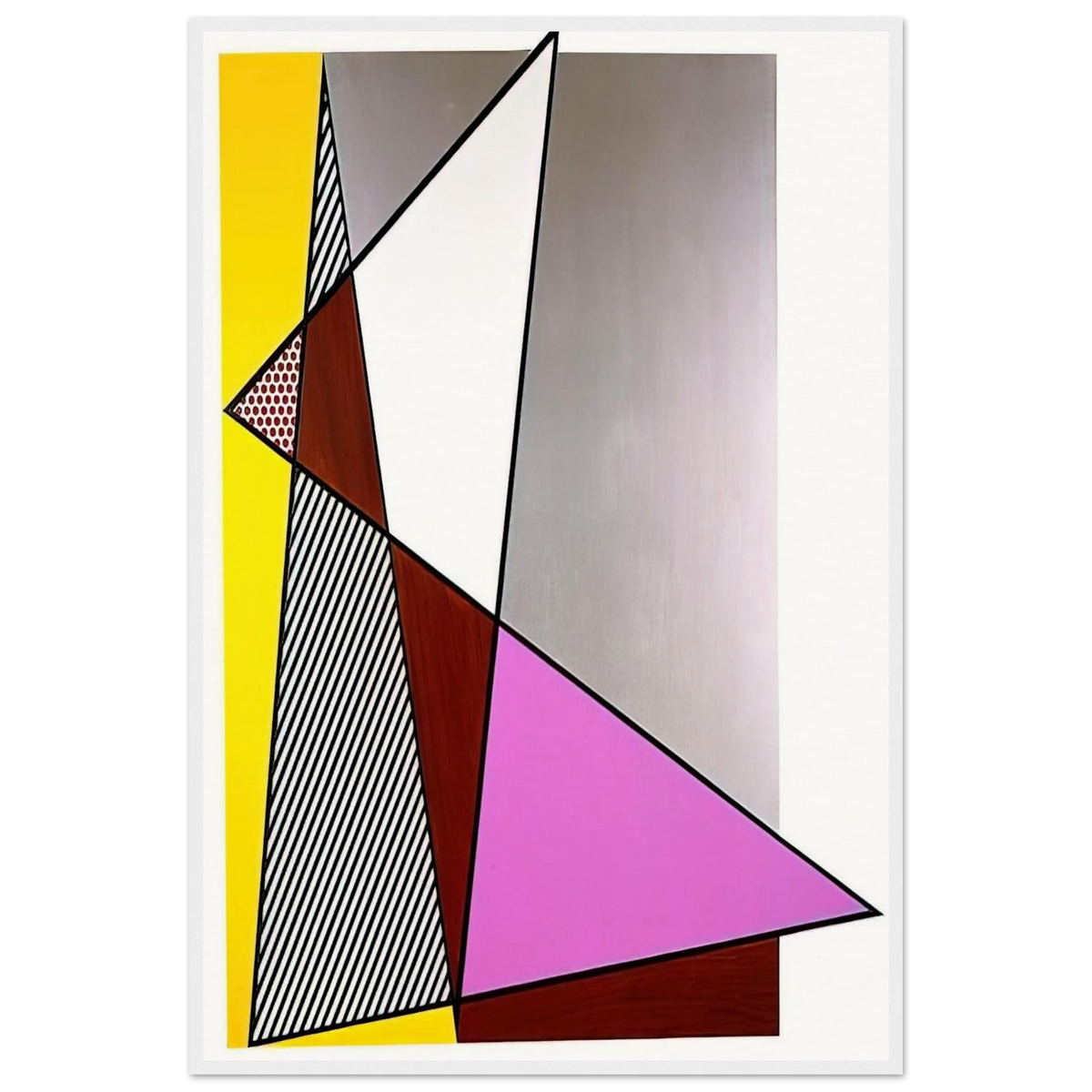 IMPERFECT PAINTING 1986 Framed Poster | Roy Lichtenstein Framed Prints Wall Art | Roy Lichtenstein Shop