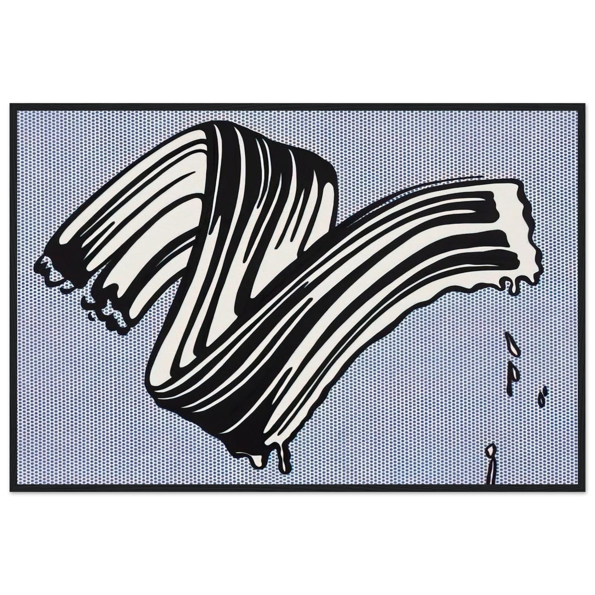 WHITE BRUSHSTROKE I 1965 Framed Poster | Roy Lichtenstein Framed Prints Wall Art | Roy Lichtenstein Shop