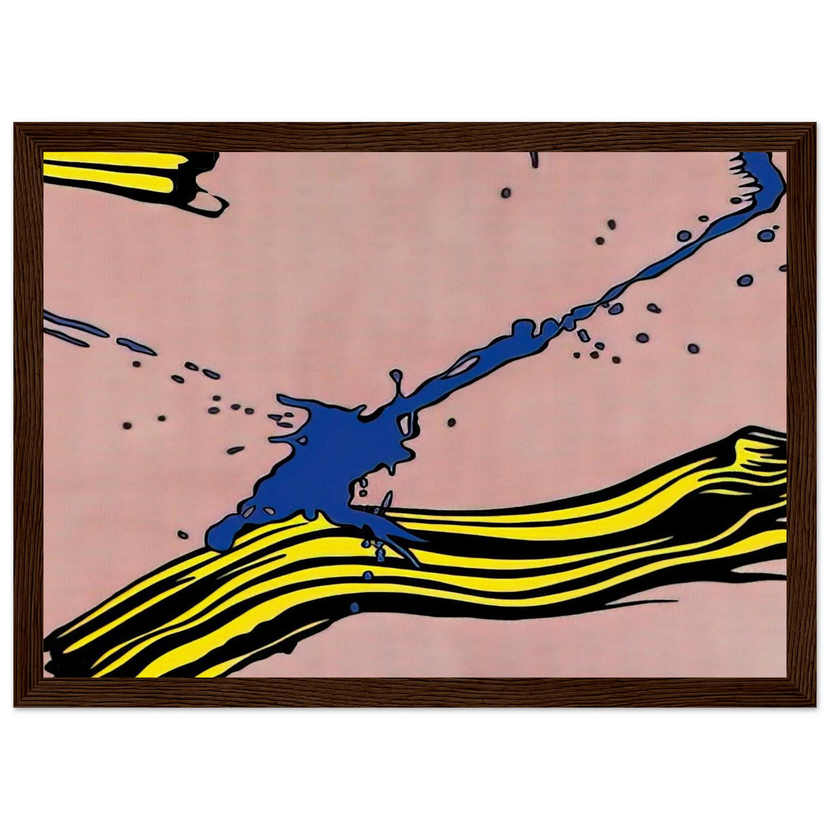 BRUSHSTROKE WITH SPATTER 1966 Framed Poster | Roy Lichtenstein Framed Prints Wall Art | Roy Lichtenstein Shop
