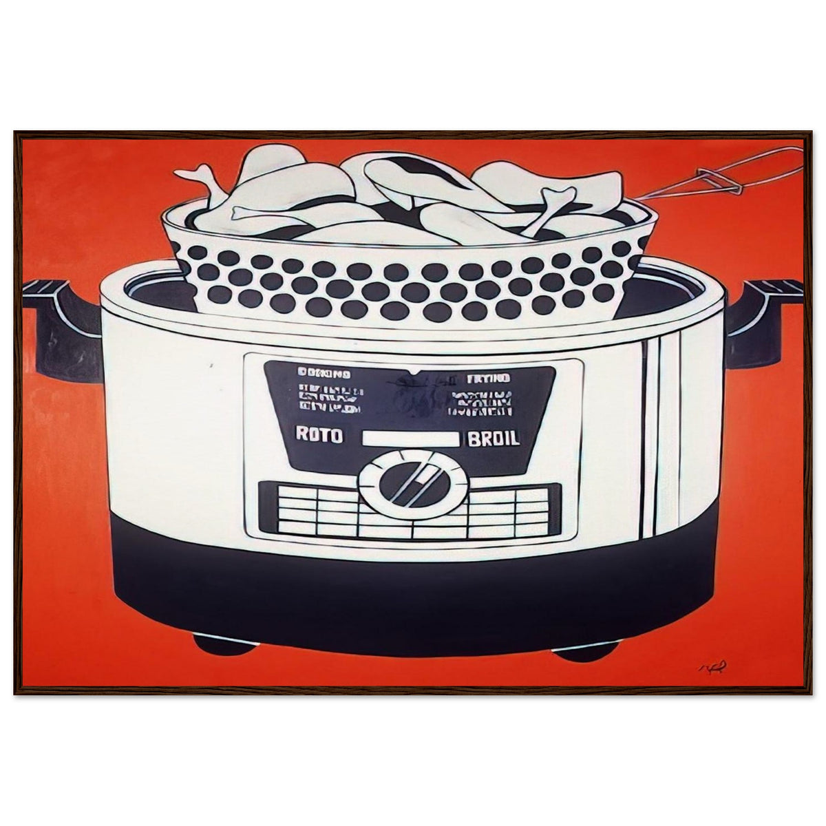 ROTO BROIL 1961 Framed Poster | Roy Lichtenstein Framed Prints Wall Art | Roy Lichtenstein Shop