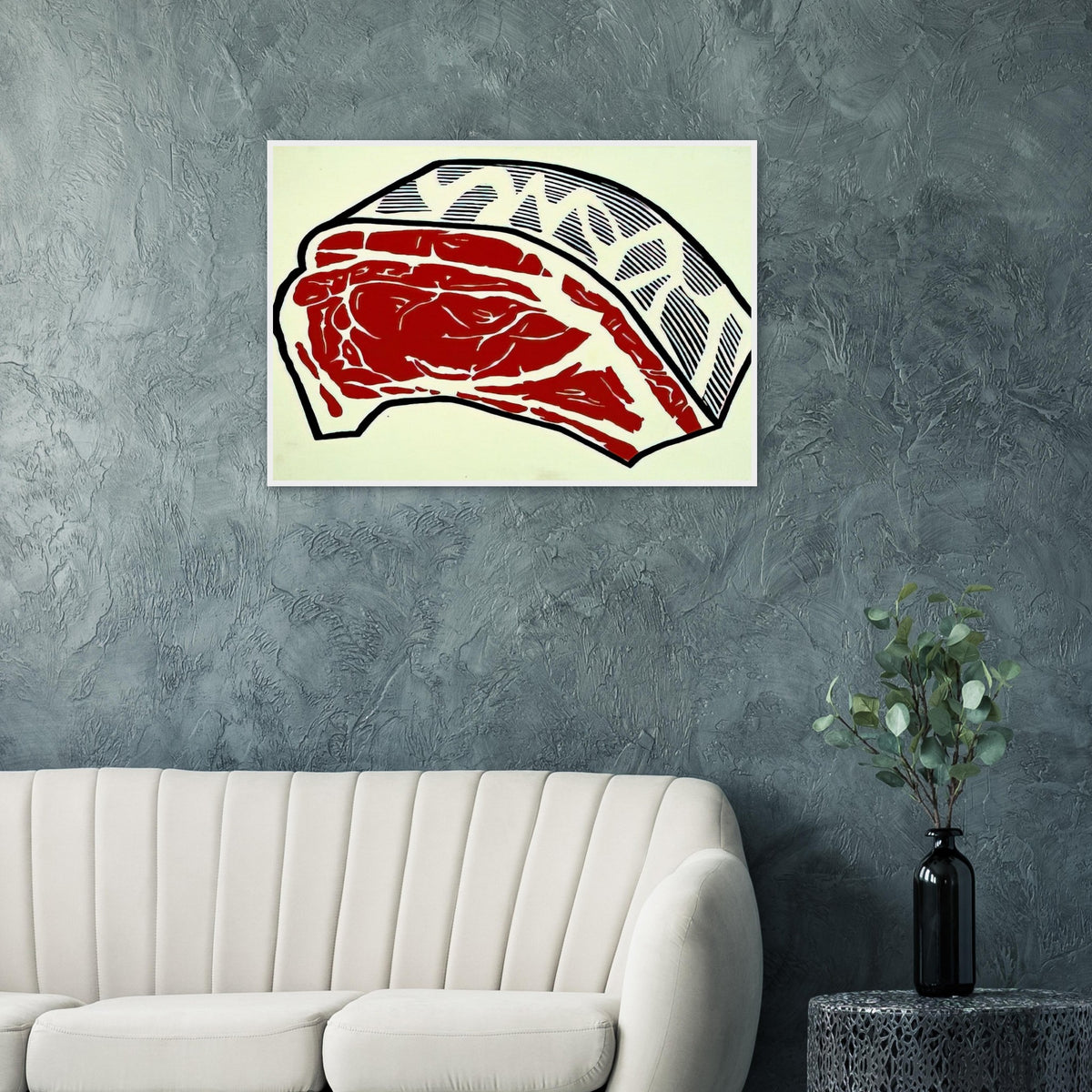 STANDING RIB 1962 Framed Poster | Roy Lichtenstein Framed Prints Wall Art | Roy Lichtenstein Shop