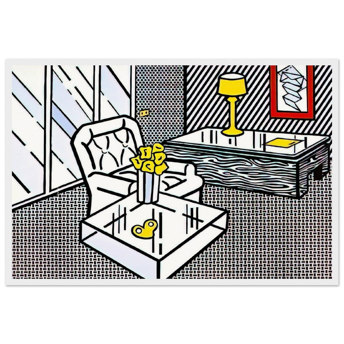 THE DEN 1990 Framed Poster | Roy Lichtenstein Framed Prints Wall Art | Roy Lichtenstein Shop
