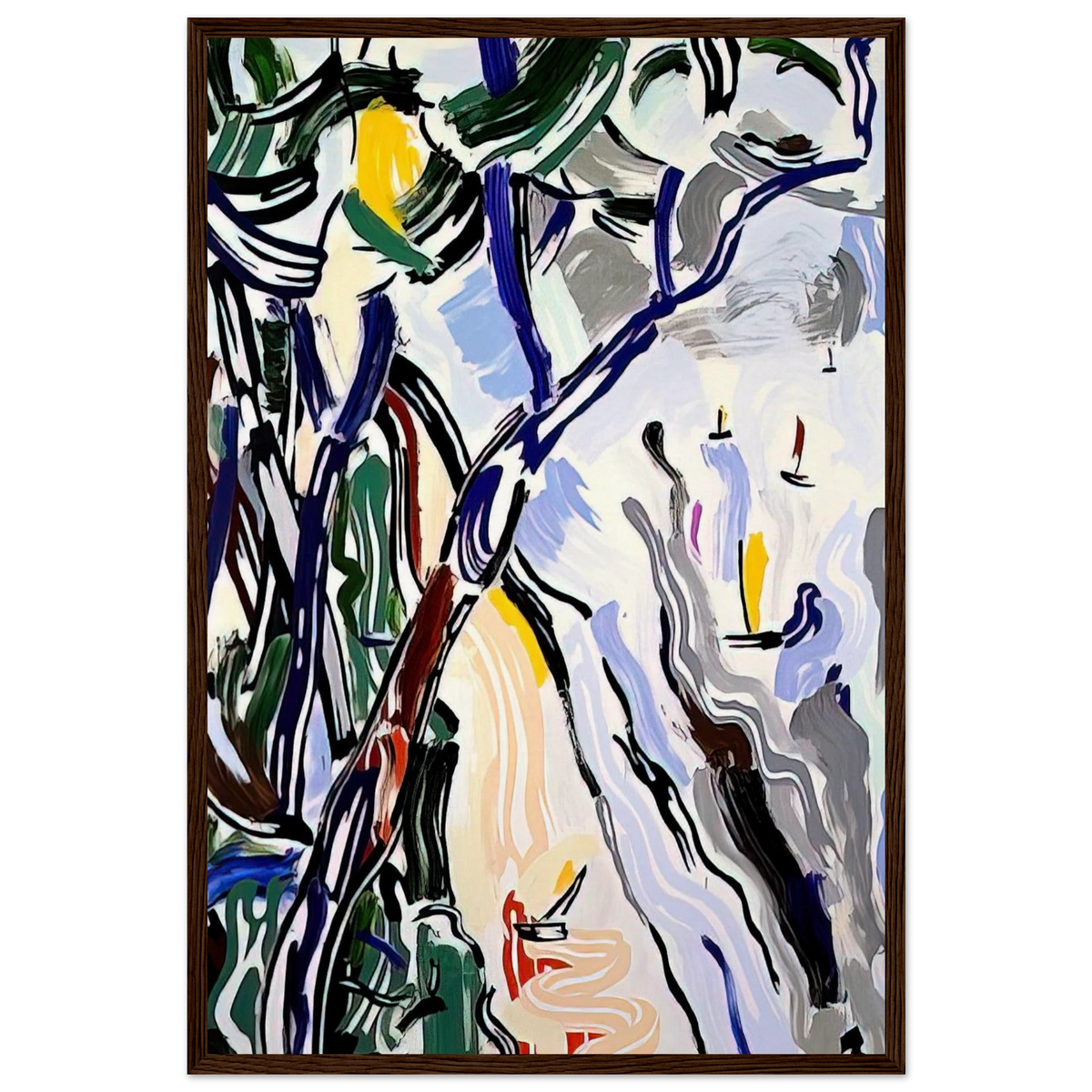 SAILBOATS 1985 Framed Poster | Roy Lichtenstein Framed Prints Wall Art | Roy Lichtenstein Shop