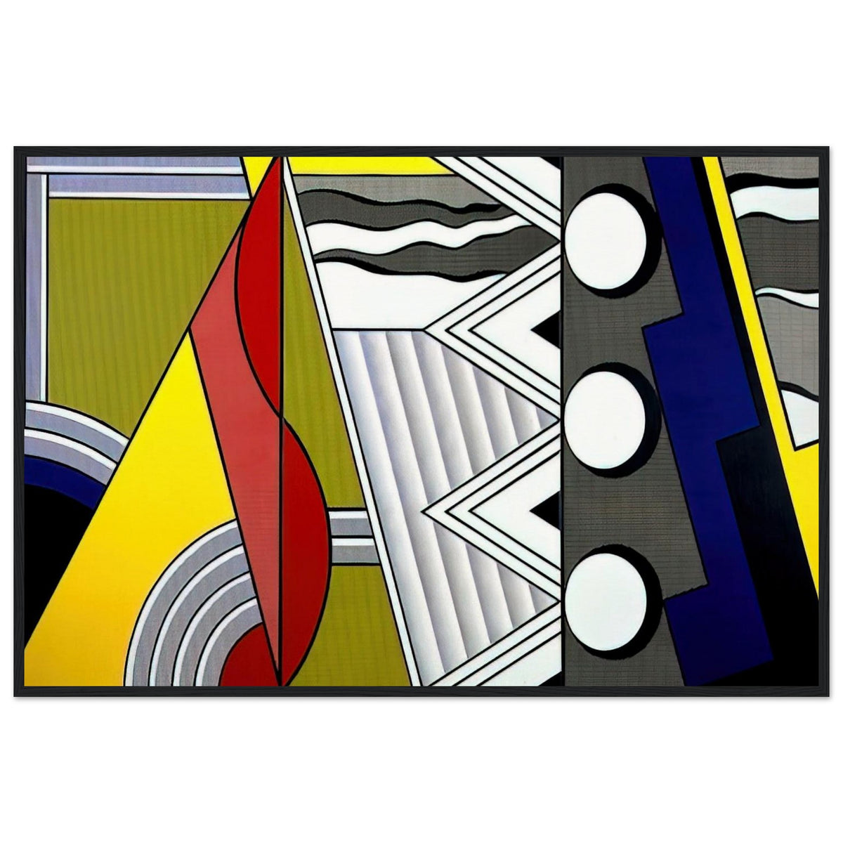 MODERN PAINTING WITH CLEF 1967 Framed Poster | Roy Lichtenstein Framed Prints Wall Art | Roy Lichtenstein Shop