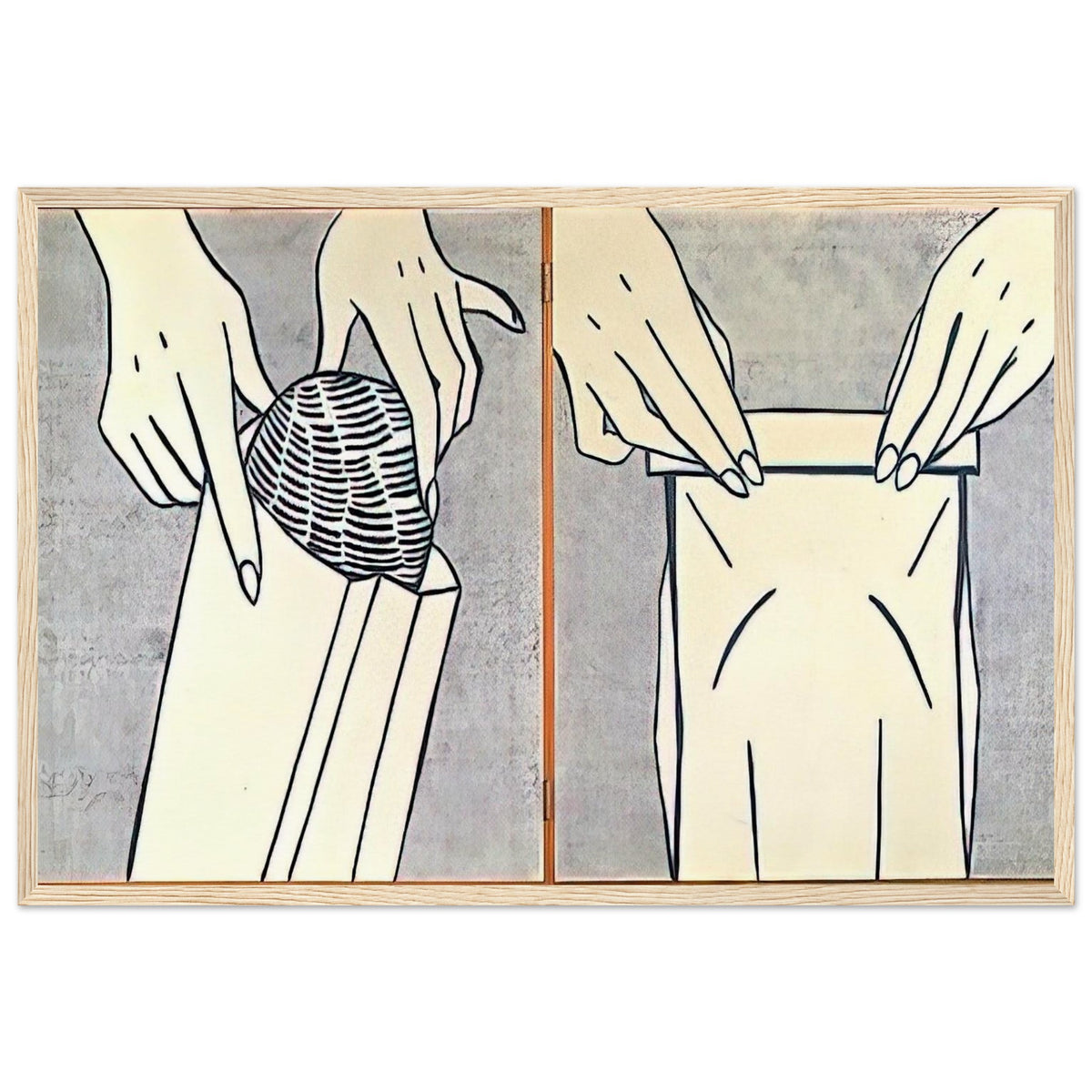 BREAD IN BAG 1961 Framed Poster | Roy Lichtenstein Framed Prints Wall Art | Roy Lichtenstein Shop