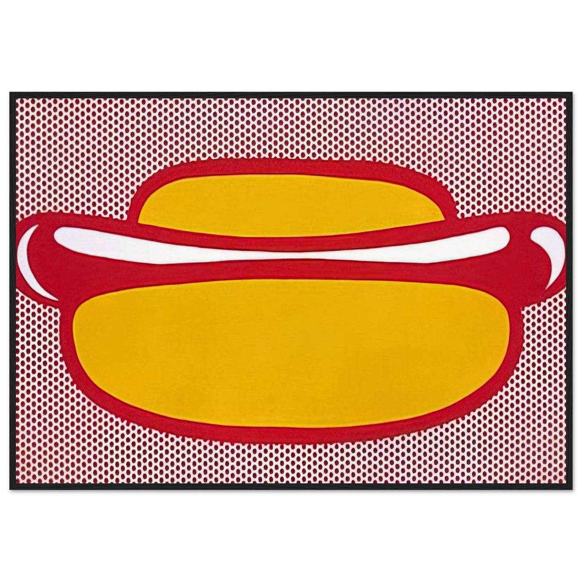 HOT DOG 1964 Framed Poster | Roy Lichtenstein Framed Prints Wall Art | Roy Lichtenstein Shop