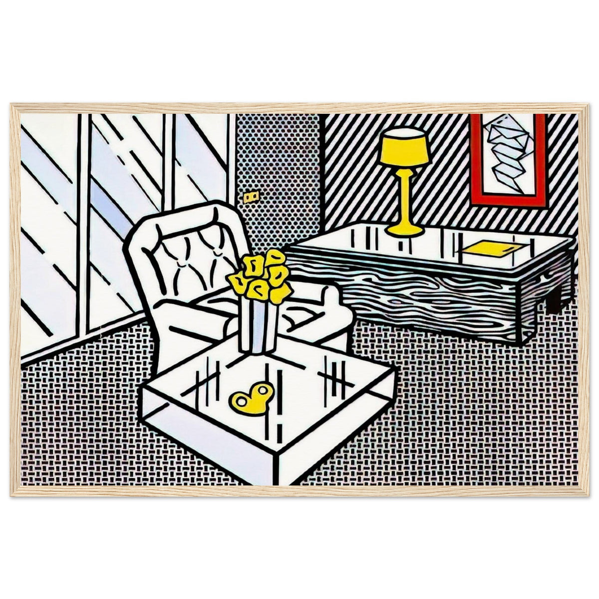 THE DEN 1990 Framed Poster | Roy Lichtenstein Framed Prints Wall Art | Roy Lichtenstein Shop