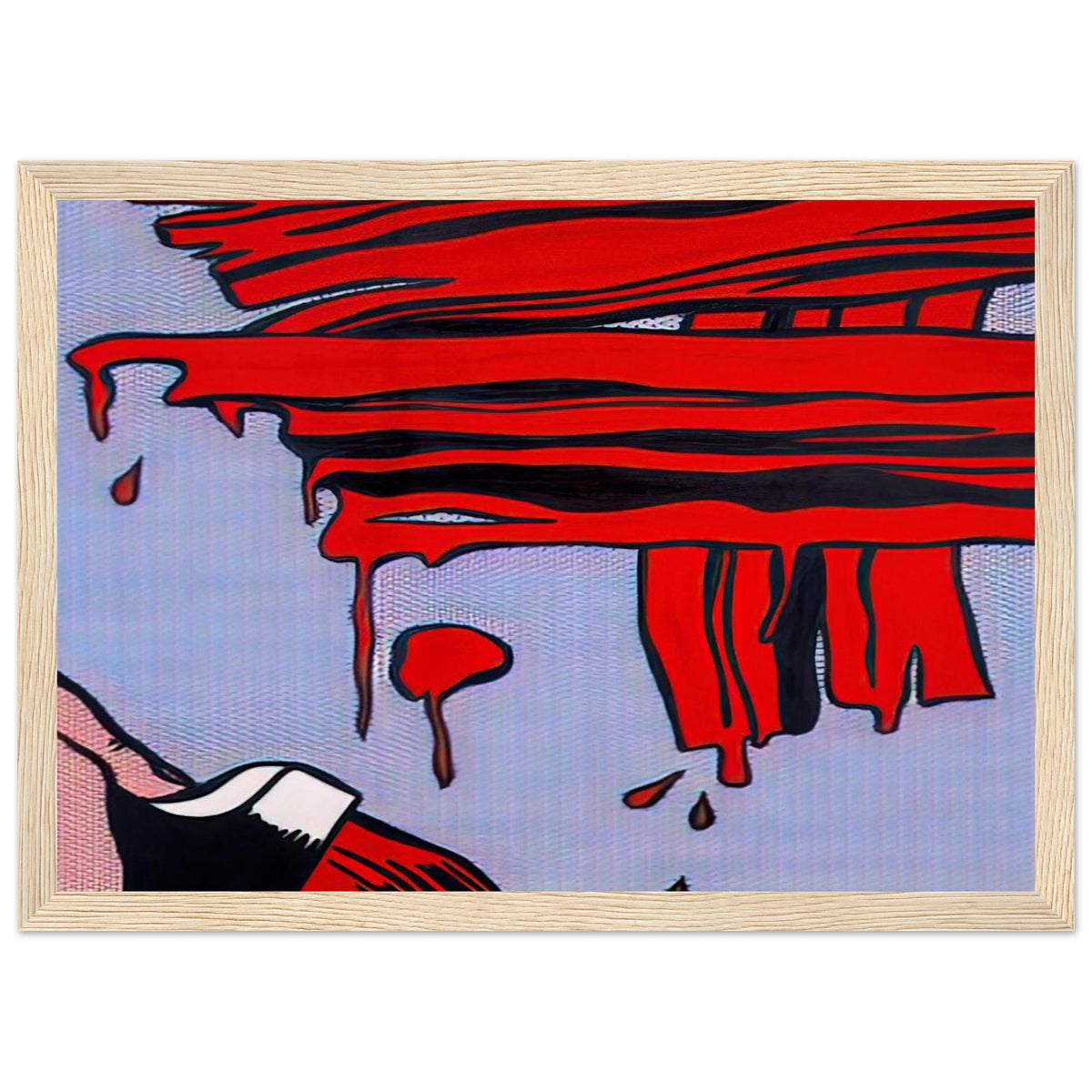 BRUSHSTROKES 1965 Framed Poster | Roy Lichtenstein Framed Prints Wall Art | Roy Lichtenstein Shop