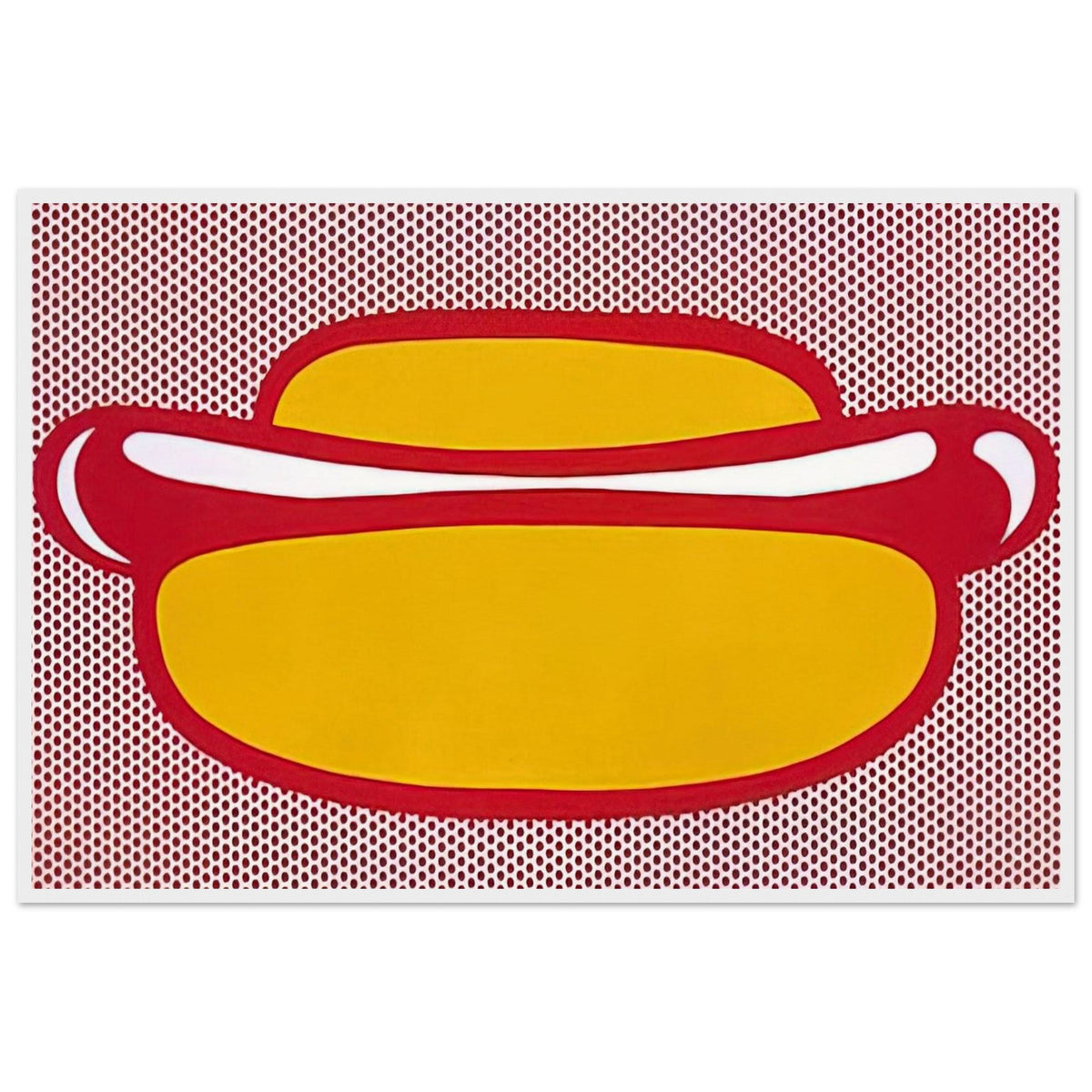 HOT DOG 1964 Framed Poster | Roy Lichtenstein Framed Prints Wall Art | Roy Lichtenstein Shop