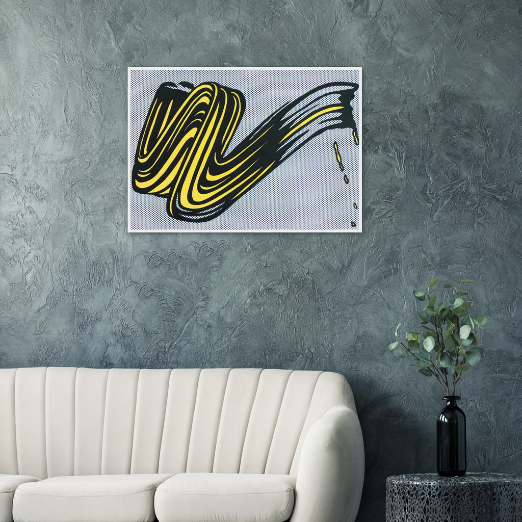 BRUSHSTROKE 1965 0 Framed Poster | Roy Lichtenstein Framed Prints Wall Art | Roy Lichtenstein Shop