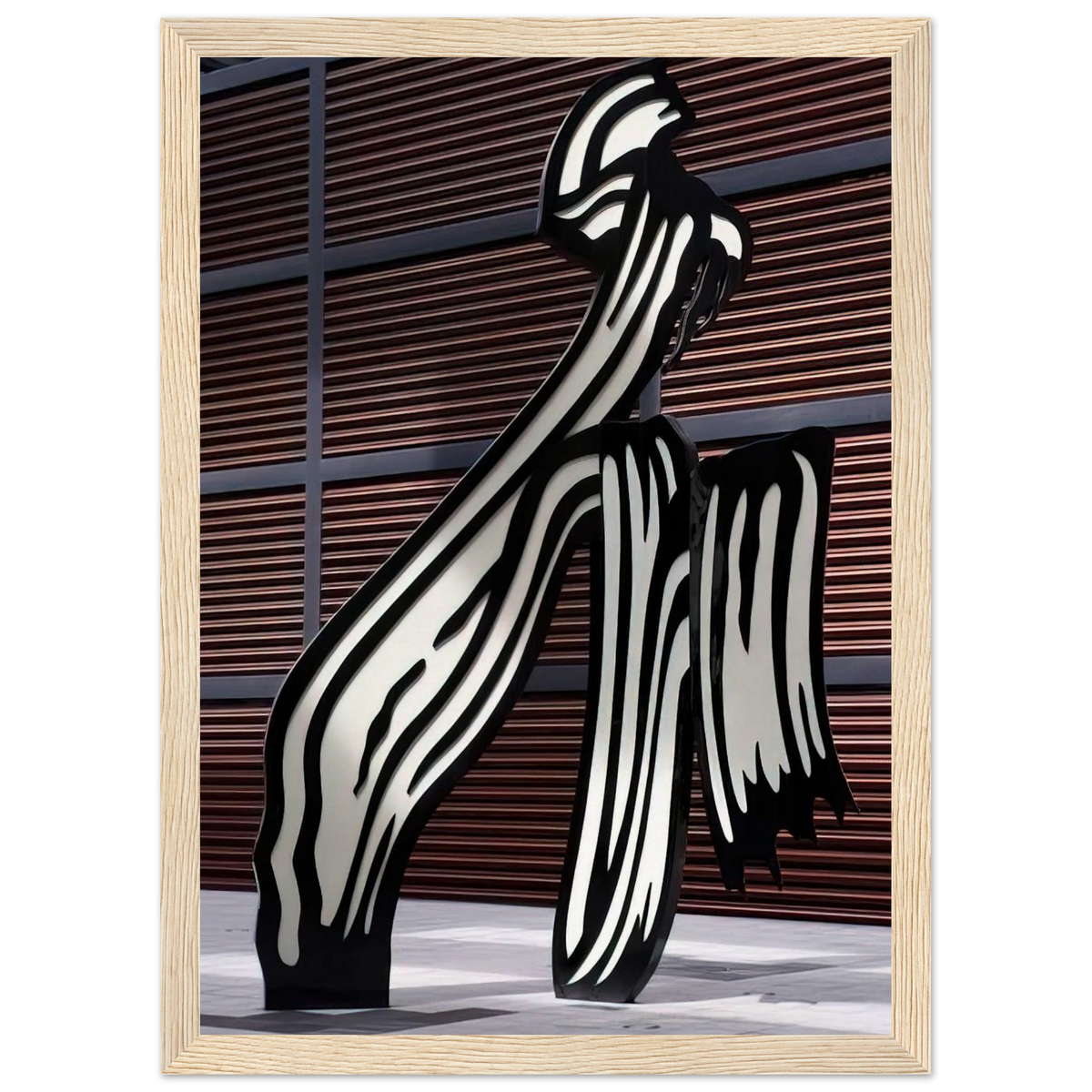 BRUSHSTROKE 1996 Framed Poster | Roy Lichtenstein Framed Prints Wall Art | Roy Lichtenstein Shop