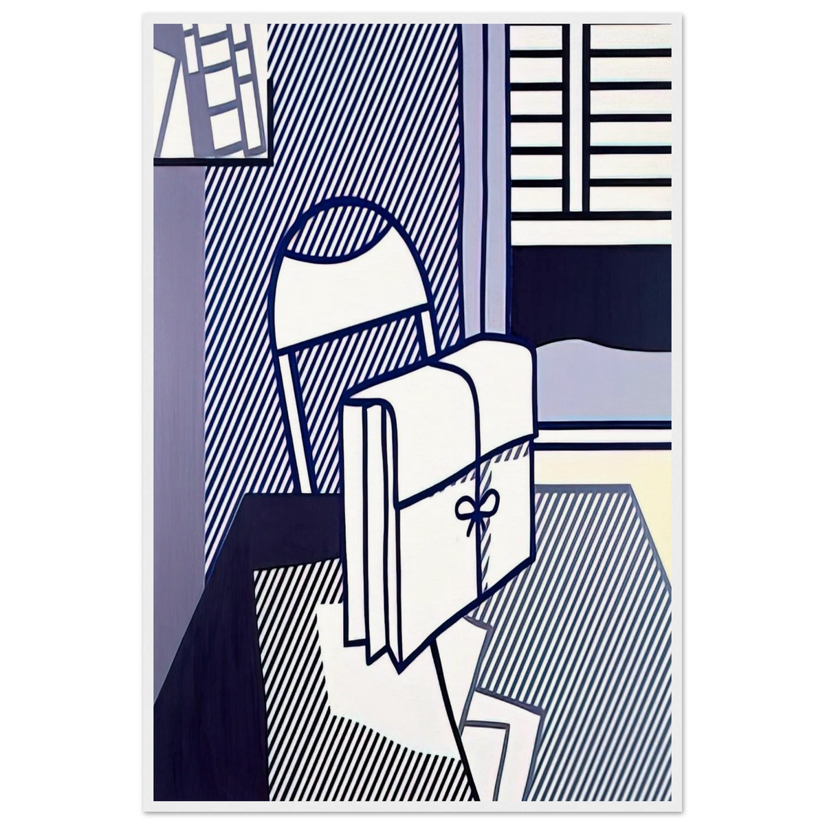 STILL LIFE WITH DOSSIER 1976 Framed Poster | Roy Lichtenstein Framed Prints Wall Art | Roy Lichtenstein Shop