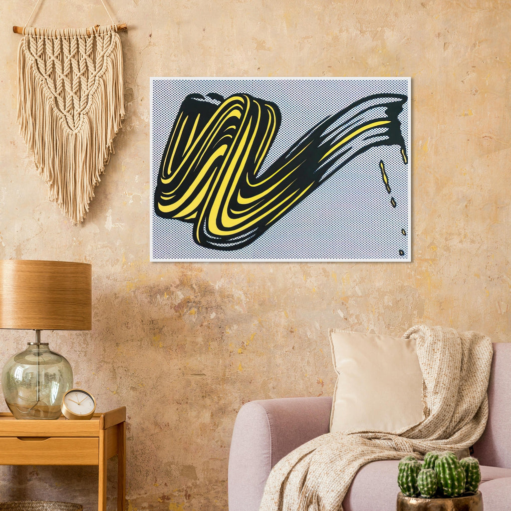 BRUSHSTROKE 1965 0 Framed Poster | Roy Lichtenstein Framed Prints Wall Art | Roy Lichtenstein Shop