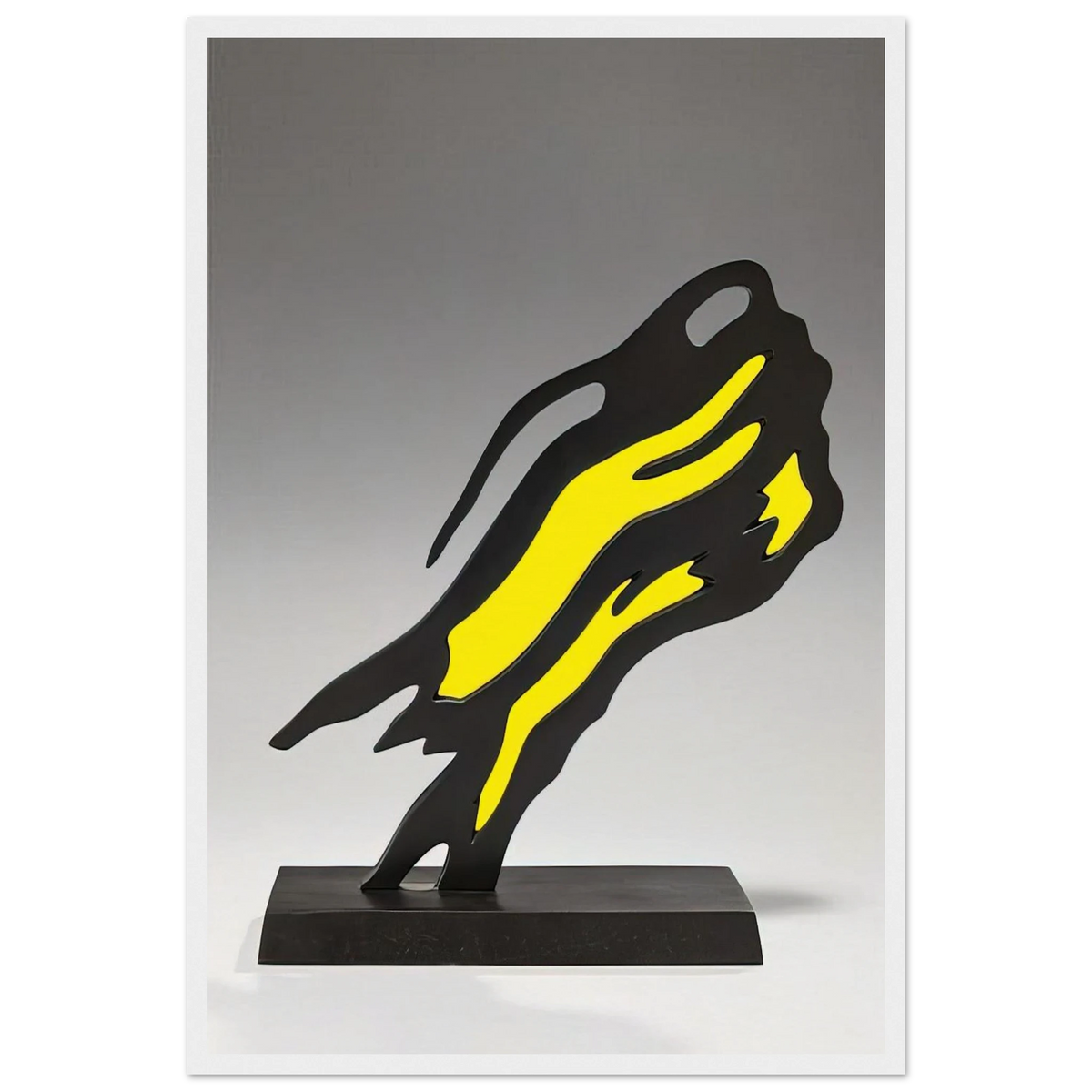 WEISMAN AWARD YELLOW BRUSHSTROKE 1991 Framed Poster | Roy Lichtenstein Framed Prints Wall Art | Roy Lichtenstein Shop