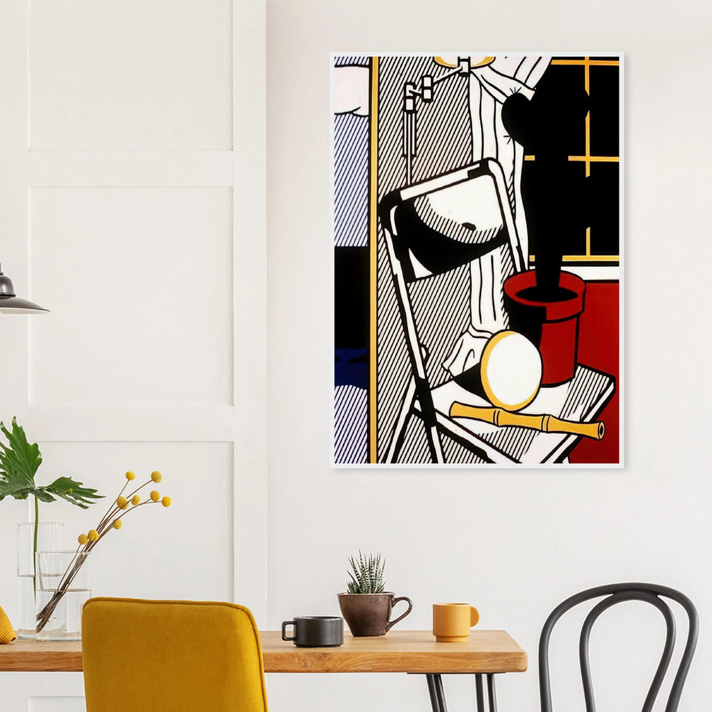 INTERIOR WITH CACTUS 1978 Framed Poster | Roy Lichtenstein Framed Prints Wall Art | Roy Lichtenstein Shop