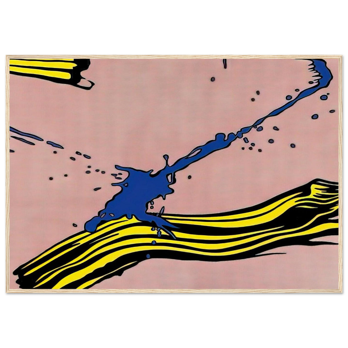 BRUSHSTROKE WITH SPATTER 1966 Framed Poster | Roy Lichtenstein Framed Prints Wall Art | Roy Lichtenstein Shop