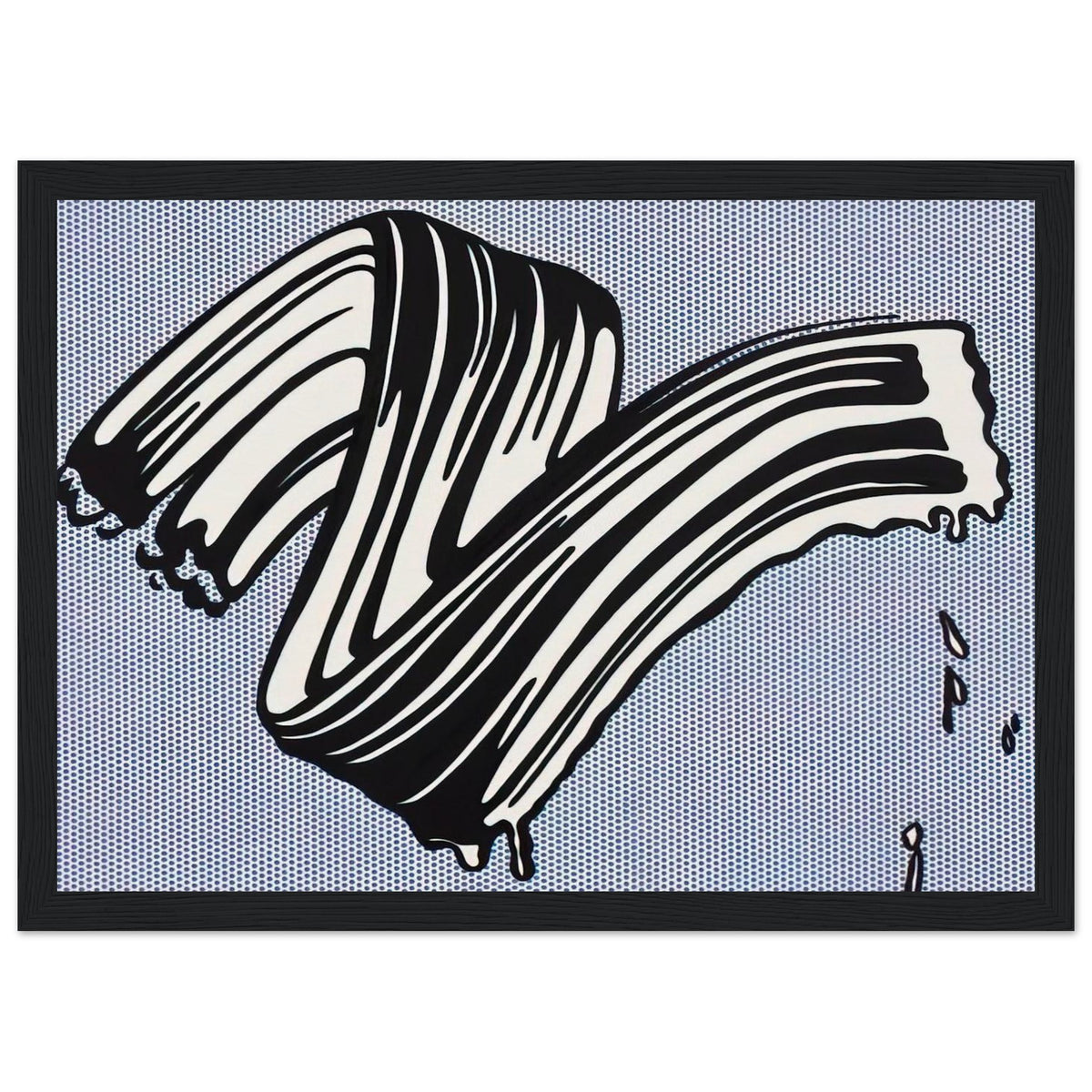 WHITE BRUSHSTROKE I 1965 Framed Poster | Roy Lichtenstein Framed Prints Wall Art | Roy Lichtenstein Shop