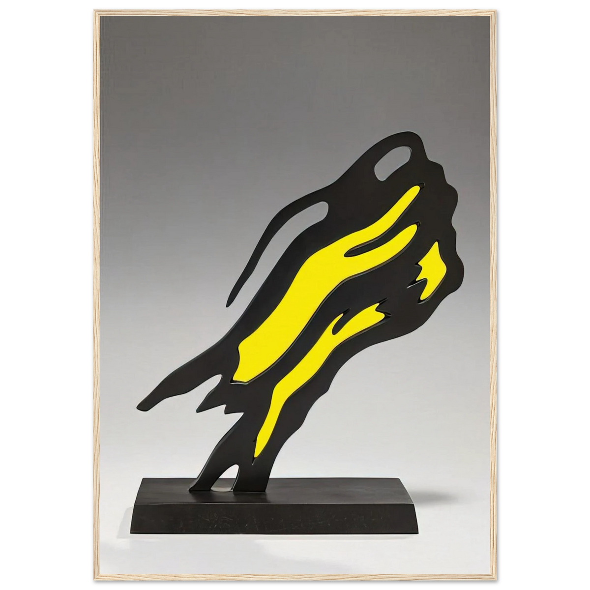 WEISMAN AWARD YELLOW BRUSHSTROKE 1991 Framed Poster | Roy Lichtenstein Framed Prints Wall Art | Roy Lichtenstein Shop